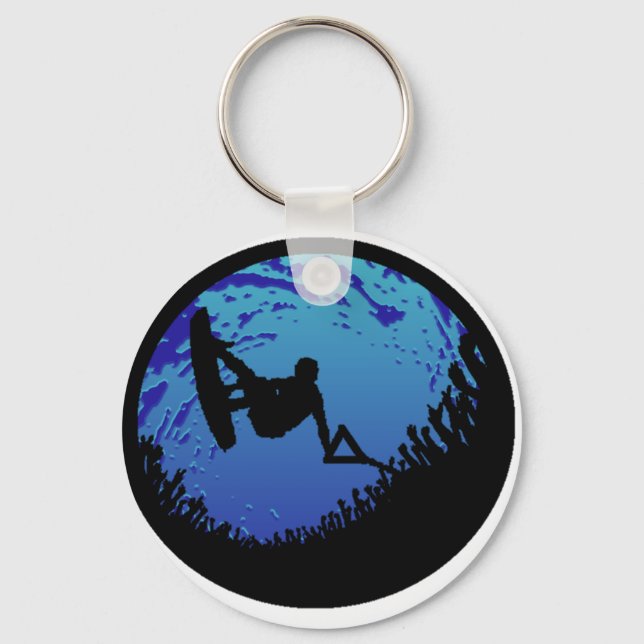 Wakeboard Bubble Burst Keychain (Front)