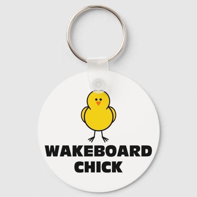 Wakeboard Chick Keychain (Front)