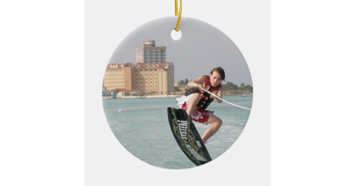 Wakeboard Jump Ornament Zazzle