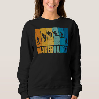 Wakeboard Lifestyle Vintage Palm Trees   Sweatshirt