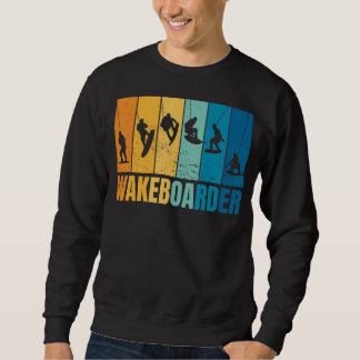 Wakeboard Lifestyle Vintage Palm Trees Sweatshirt