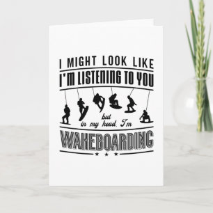 Wakeboard Might Look Like Wakeboarding Wakeboarder Card