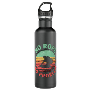 Wakeboard No Rope No Problem Retro Wakeboarder Stainless Steel Water Bottle