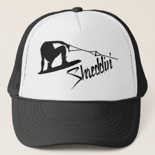 Wakeboard Shreddin' BW Trucker Hat