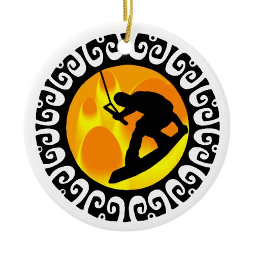 WAKEBOARD STAGE SETTER CERAMIC ORNAMENT