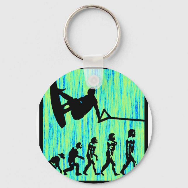 Wakeboard Styled Evolution Keychain (Front)