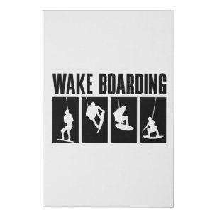 Wakeboard Wake Boarding Wakeboarding Wakeboarder Faux Canvas Print