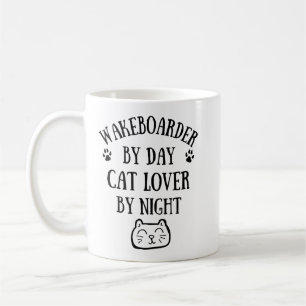 Wakeboarder by day. Cat lover by night Coffee Mug