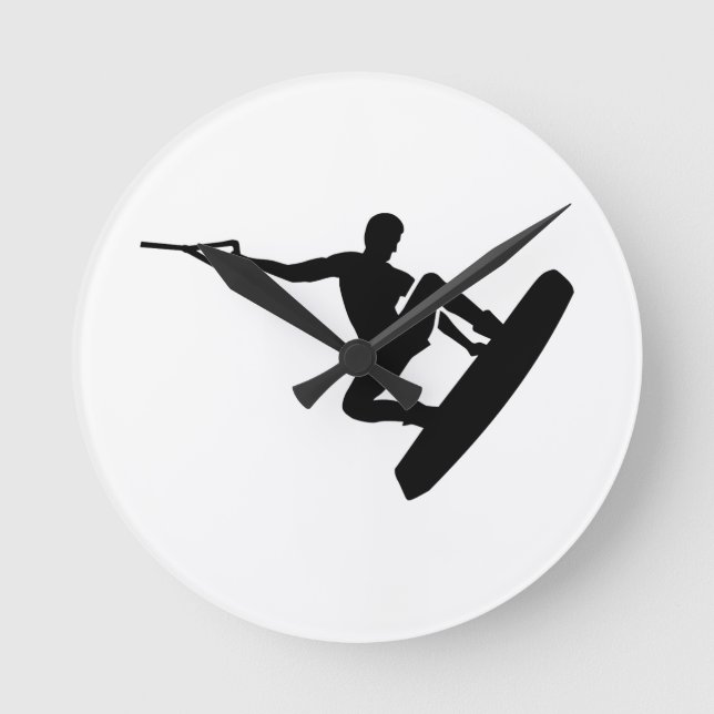 Wakeboarder Round Clock (Front)