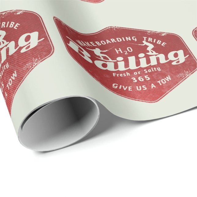 Wakeboarding bailing  wrapping paper (Roll Corner)