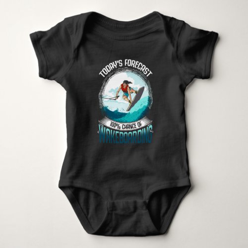Wakeboarding Forecast Water Sports Lover Baby Bodysuit