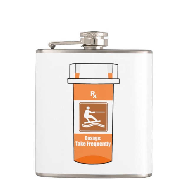 Wakeboarding Is My Drug Flask (Front)