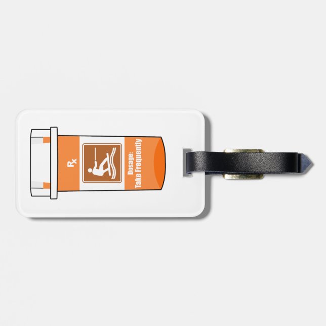 Wakeboarding Is My Drug Luggage Tag (Back Horizontal)