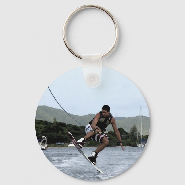 Wakeboarding Keychain (Front)
