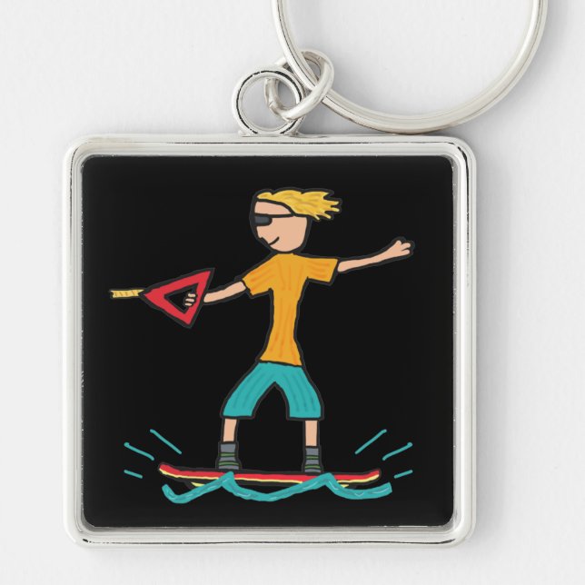 Wakeboarding Keychain (Front)