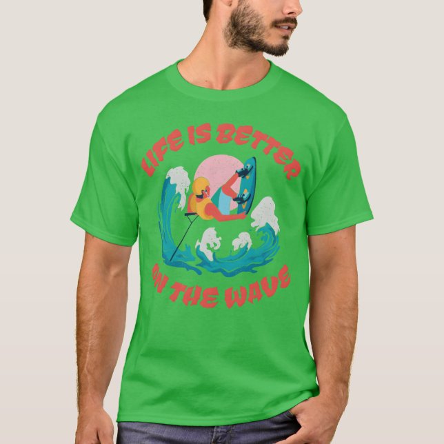 Wakeboarding Quote A Guy Wakeboarding Andhe gift T-Shirt (Front)