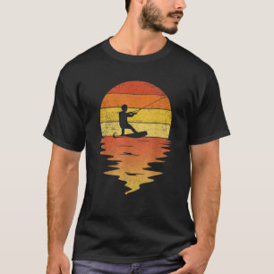 Wakeboarding retro sunset 70s vintage Wakeboarding T-Shirt