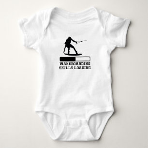 Wakeboarding Skills Loading Baby Bodysuit