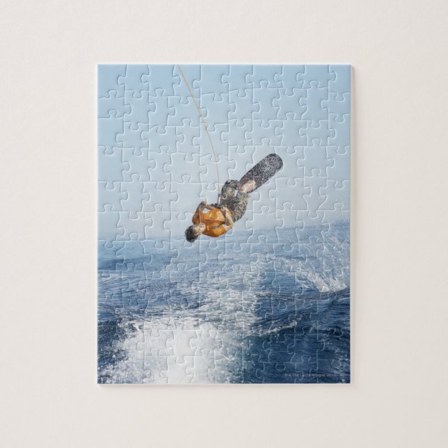Wakeboarding Stunt Jigsaw Puzzle (Vertical)