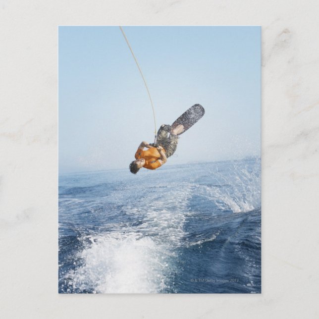 Wakeboarding Stunt Postcard (Front)