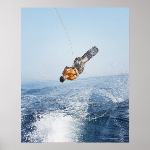 Wakeboarding Stunt Poster