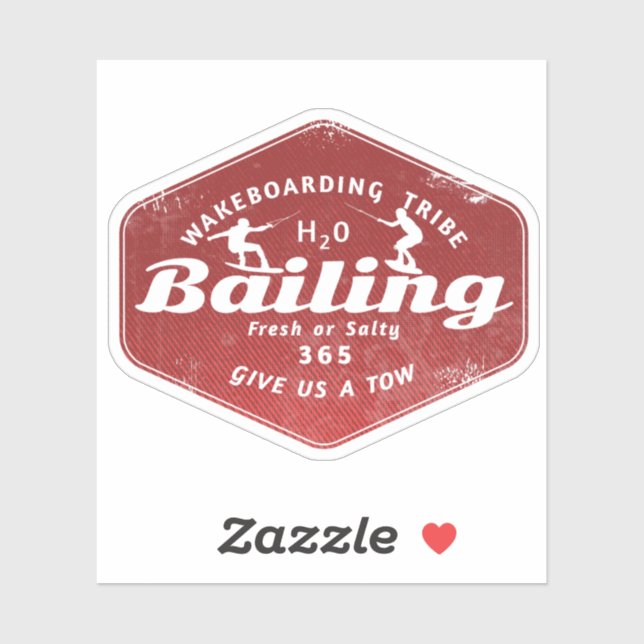Wakeboarding Wakeboarder Sticker (Sheet)