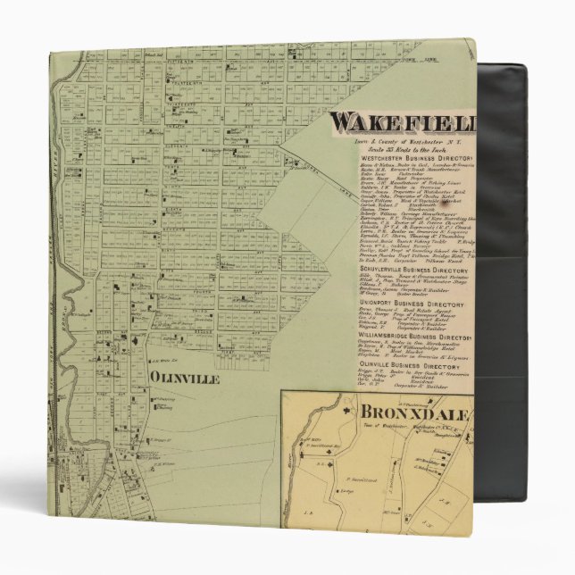 Wakefield, Bronxdale 3 Ring Binder (Front/Inside)