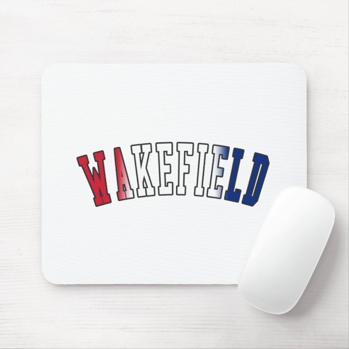 Wakefield in United Kingdom National Flag Colors Mouse Pad