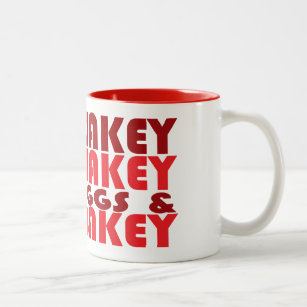 Wakey Wakey Eggs and Bakey Two-Tone Coffee Mug