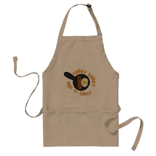 Wakey Wakey Eggs 'n Bakey! Adult Apron (Front)