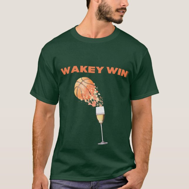 Wakey wine t-shirt  (Front)