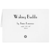 Waking Budda Cards (Back Horizontal)
