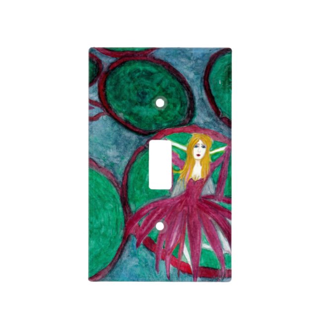 Waking Lily Switch Plate (Front)