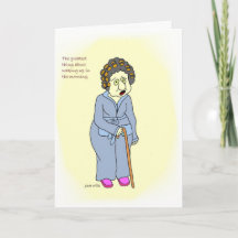 Waking up birthday card