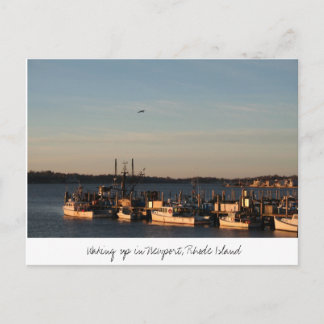  Waking up in Newport, Rhode Island Postcard