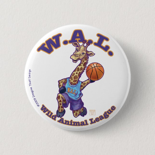 WAL Basketball Button (Front)