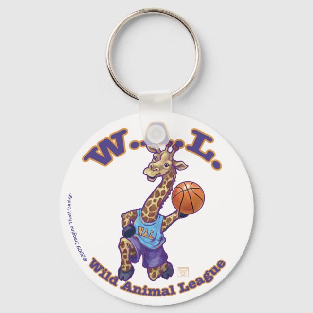 WAL Basketball Keychain (Front)