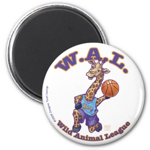 WAL Basketball Magnet