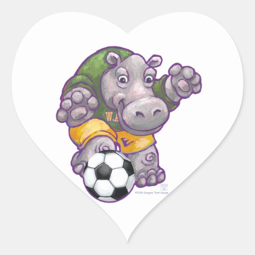WAL Soccer Heart Sticker