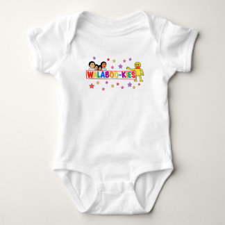 Walbookies star babywear baby bodysuit