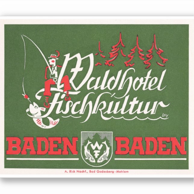 Wald hotel Germany  Sticker (Front)
