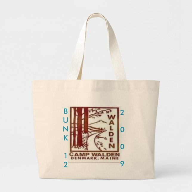 walden, BUNK 12, 2009 Large Tote Bag (Front)