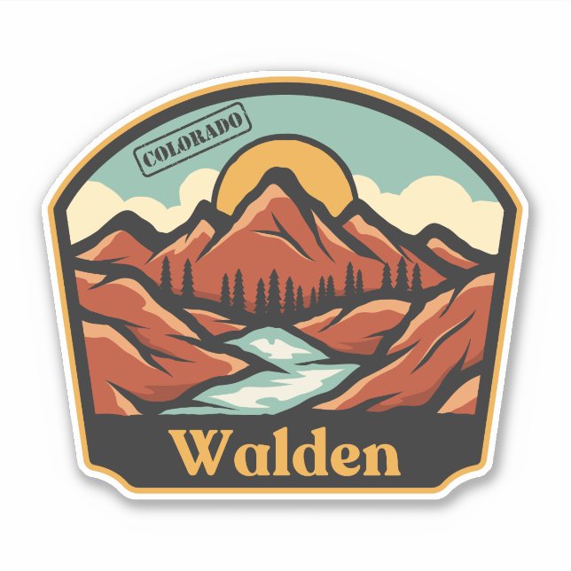 Walden, Colorado Sticker (Front)