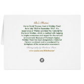 Walden Pond: In Zen Cards (Back Horizontal)