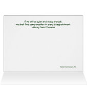 Walden Pond: In Zen Cards (Inside Horizontal (Top))