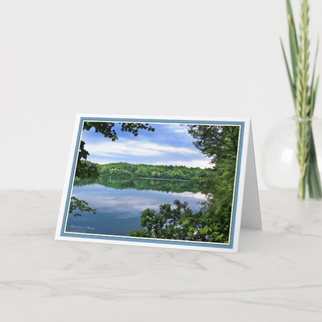 Walden Pond: Landscape view Holiday Card (Front)