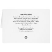 Walden Pond Leaves Cards (Back Horizontal)