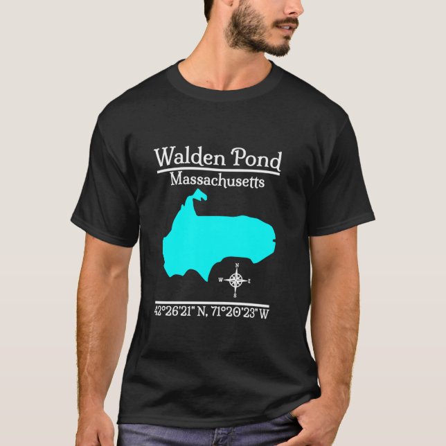 Walden Pond Massachusetts Long Sleeve T Shirt (Front)