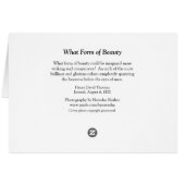 Walden Pond Red Clouds Cards (Back Horizontal)