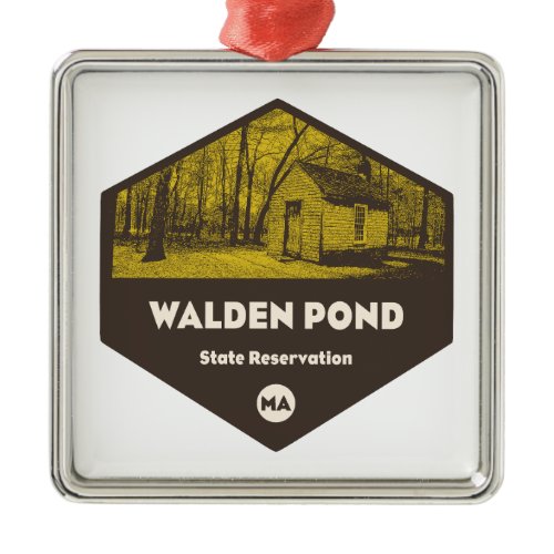 Walden Pond State Reservation Massachusetts Metal Ornament
